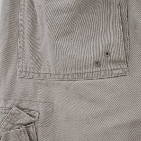 Y2K Abercrombie & fitch cargo pants Men's 32 34x29 flat front distressed cotton - Picture 10 of 16